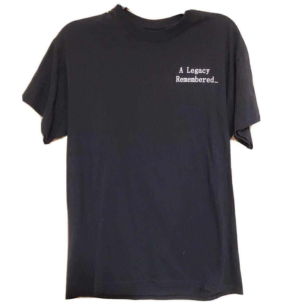 Gildan T-Shirt Mens Medium Black Military American Eagle Legacy Jet Graphic